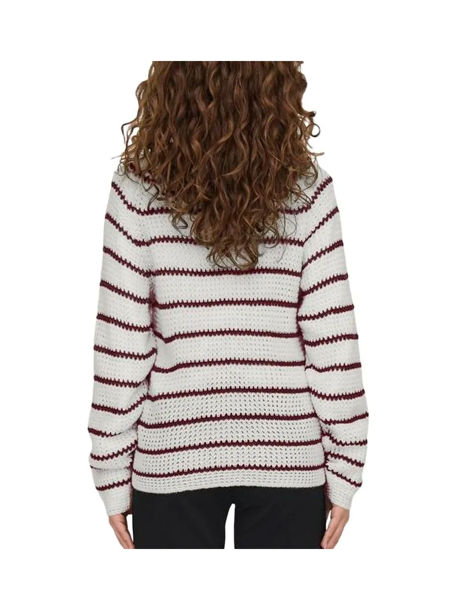 Pull Blanc/Rouge Femme JDY Ellen 3