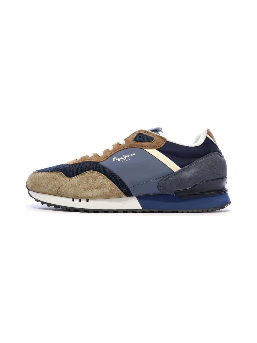 Baskets Marine/Camel Homme Pepe Jeans London Class M 2