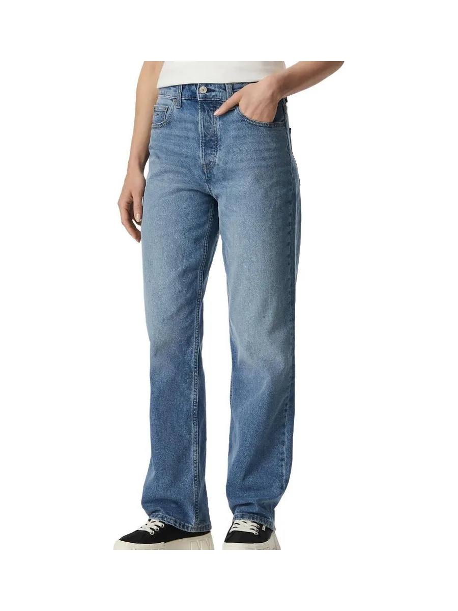 Jean Droit Bleu Clair Femme Tommy Hilfiger Layla 2