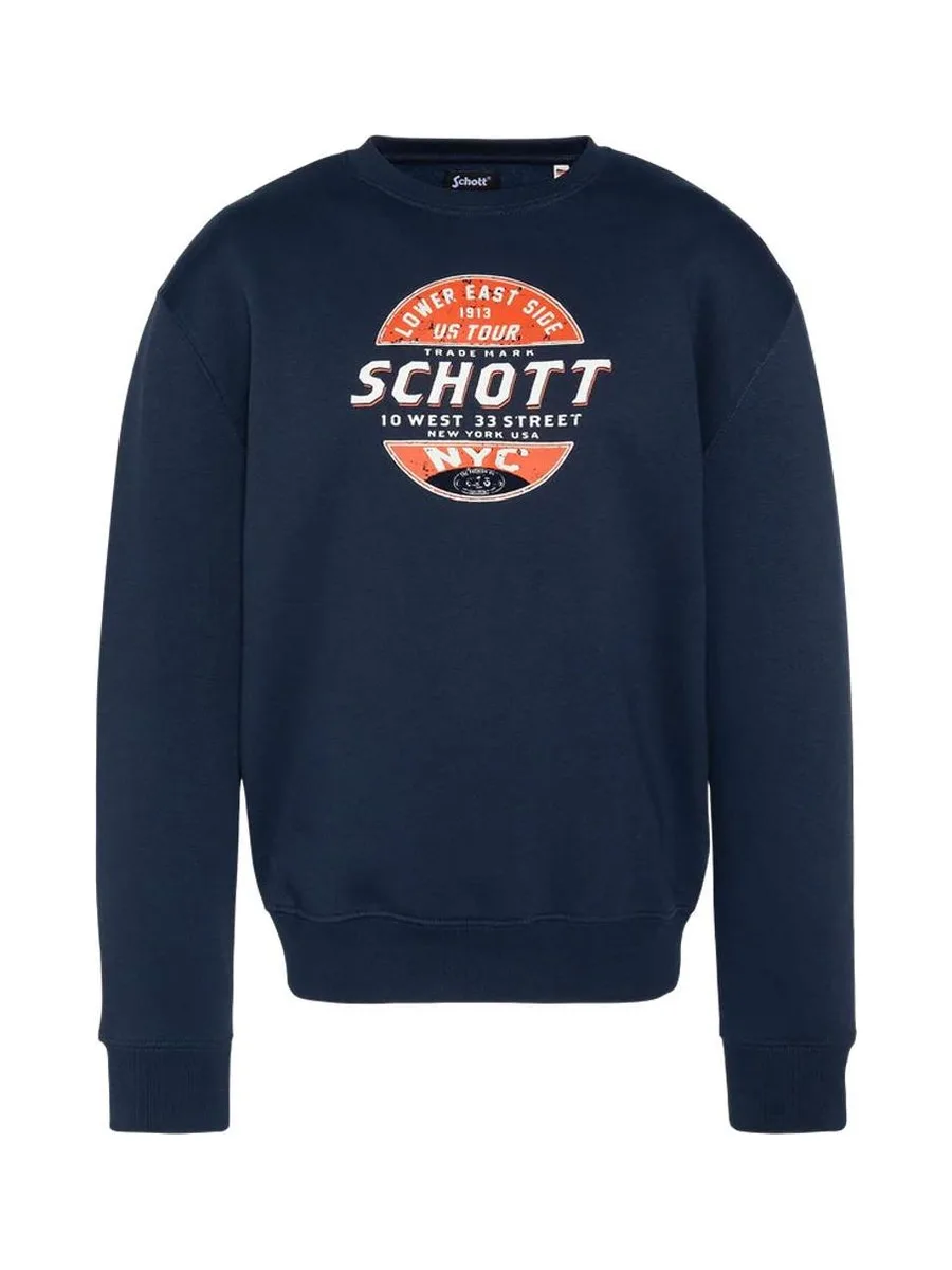 Sweat Marine Homme Schott Rdc Print 2