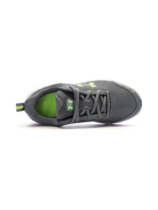 Chaussures de Running Gris /Vert Garçon Under Armour Assert 10 4