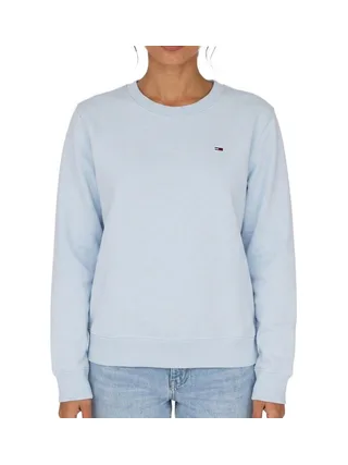 Sweat Bleu Clair Femme Tommy Hilfiger Flag Crew1 1
