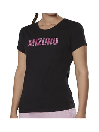 T-shirt Noir Femme technique Mizuno Athletic 1