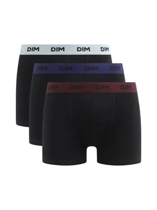 X3 Boxers Noir/Marine Homme Dim Mix & Colors - Taille 1
