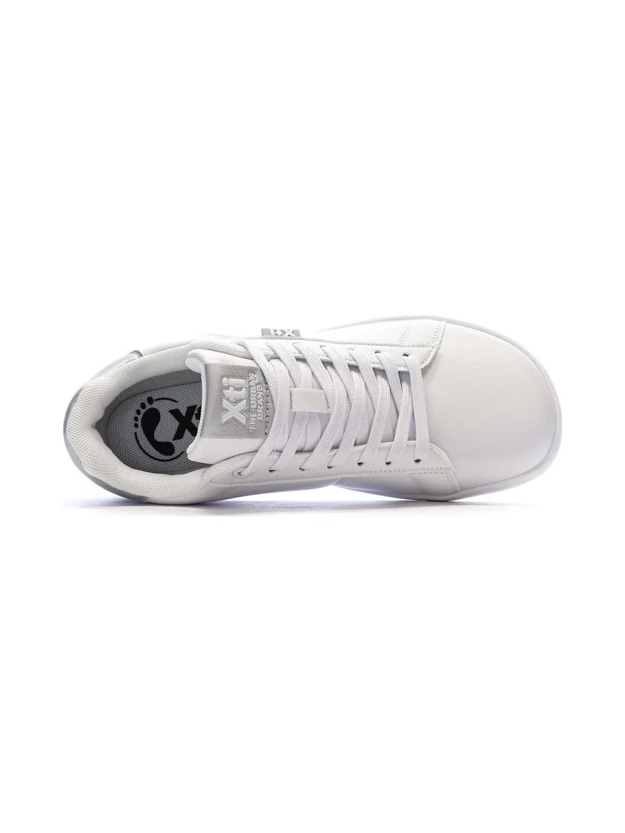 Baskets Blanches/Argent Femme Xti Plata 5