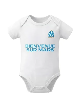 Coffret Naissance Turquoise/Blanc Bébé Olympique De Marseille 2