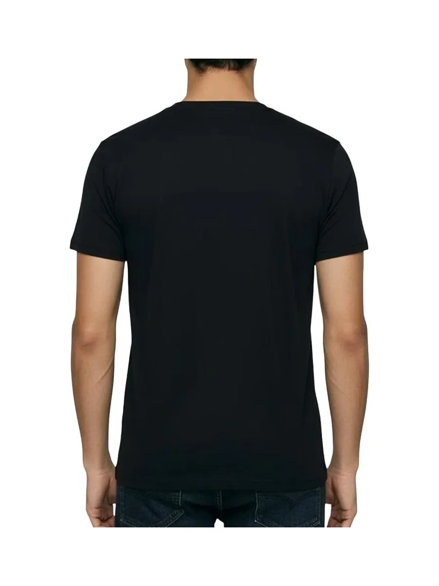 T-Shirt Noir Homme Lee Cooper GLC1986 3