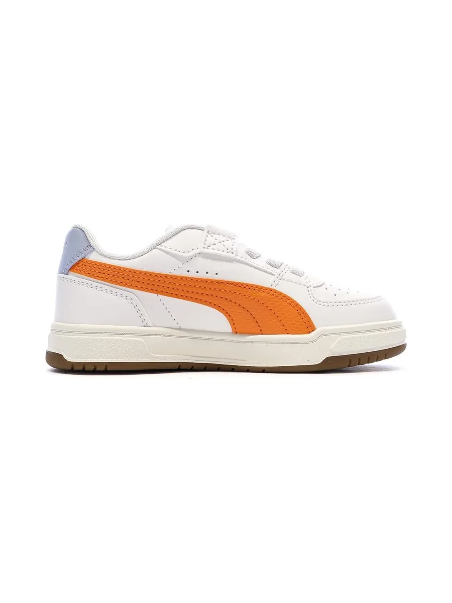 Baskets Blanches/Orange Garçon Puma Caven Iii Retro 3