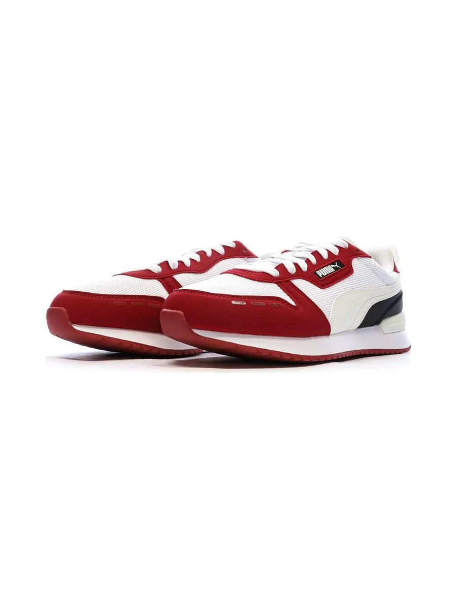 Baskets Blanches/Rouges Homme Puma R78 7