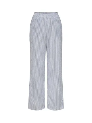 Pantalon Blanc/Bleu Femme JDY Ocean 1
