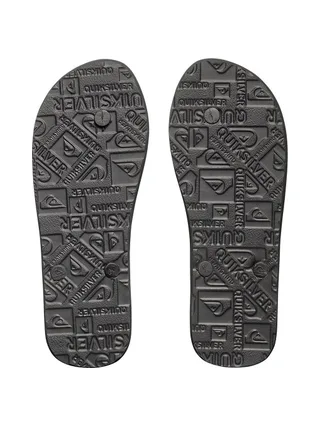 Tongs noir/blanc homme Quiksilver Molokai 5