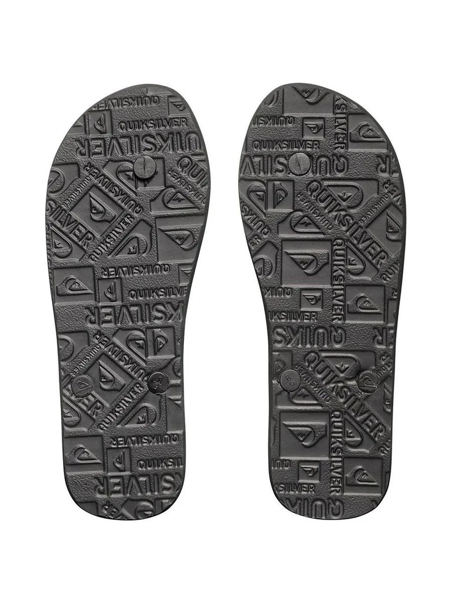Tongs noir/blanc homme Quiksilver Molokai 6