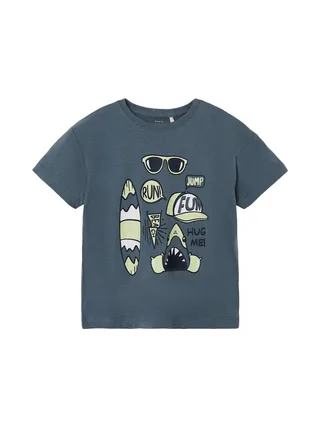 T-shirt Gris Garçon Name it Vagno 1