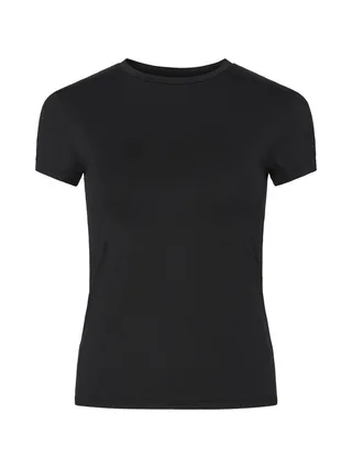 T-Shirt Noir Femme Pieces Fylla 1