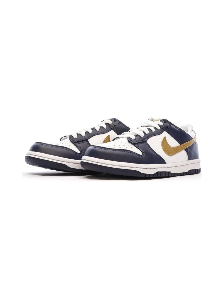 Baskets Bleu/Marron Junior Nike Dunk Low 7