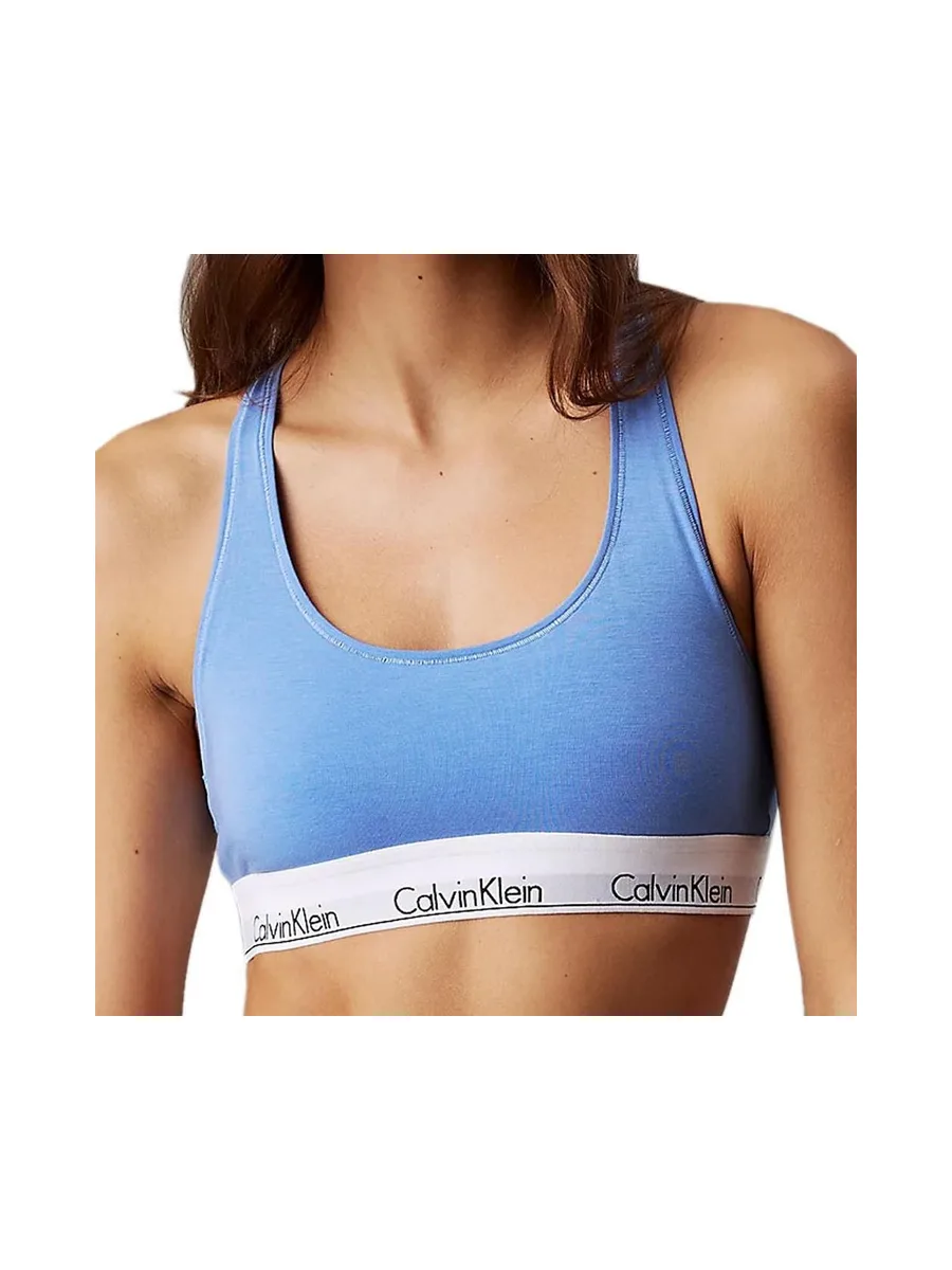 Brassière Bleu Femme Calvin Klein Jeans Unlined 0000F3785E 2