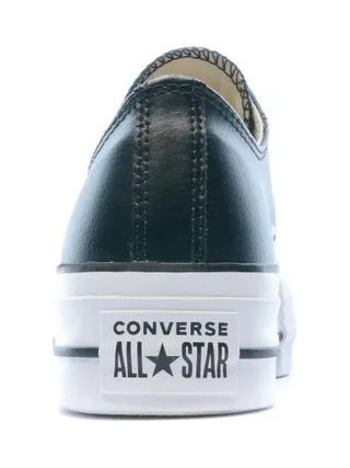 Baskets compensées cuir noir femme Converse All Star 3