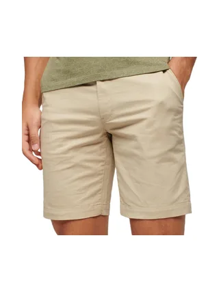 Short Chino Beige Homme Superdry Stretch 1