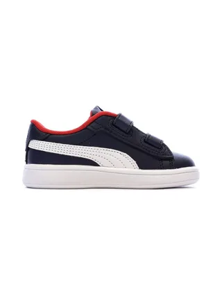 Baskets Marine/Rouge Garçon Puma Smash 3.0 2