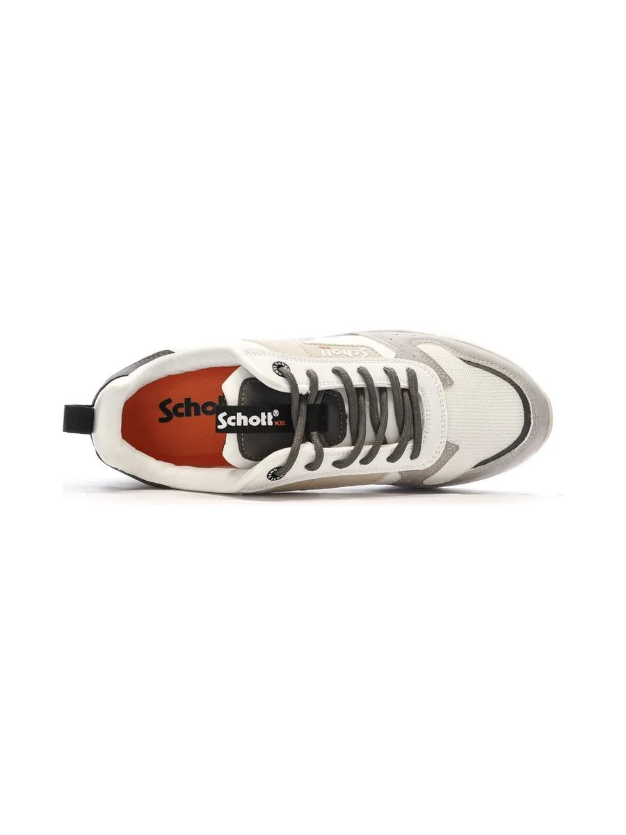 Baskets Blanches/Grises Homme Schott Maki 4