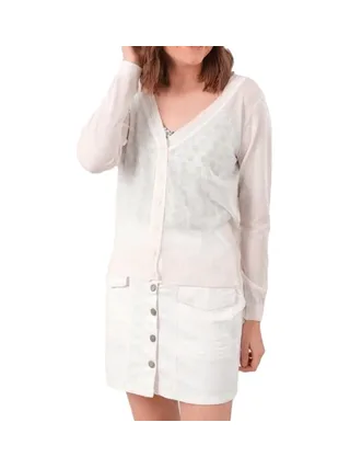 Gilet Écru dentelle Femme Deeluxe Milsa 1