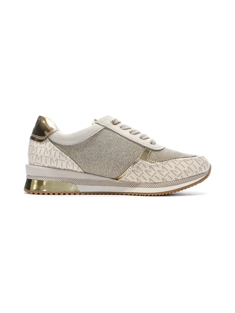Baskets Doré Femme Marco Tozzi Cream Comb 3