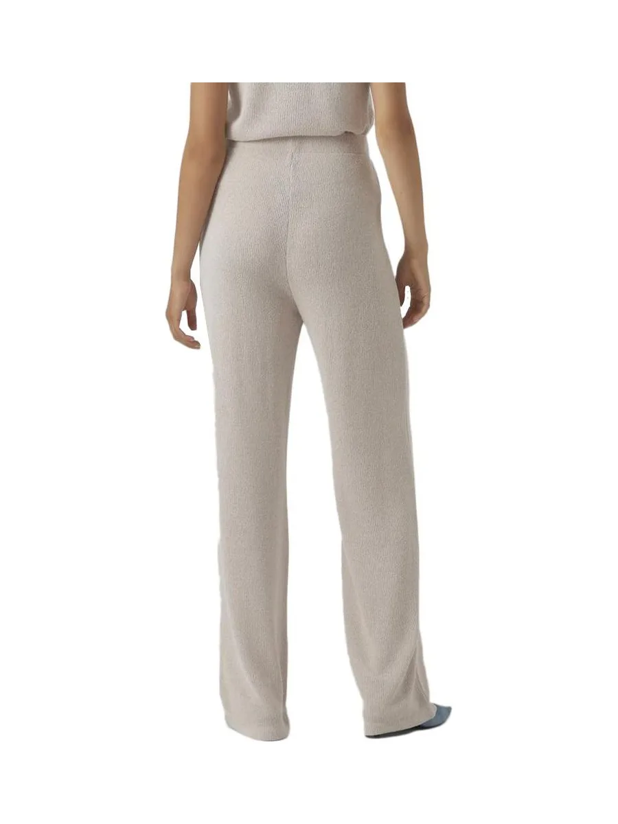 Pantalon Écru Femme Vero Moda Eddie 3