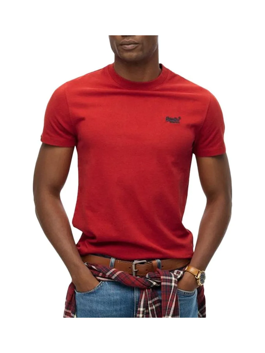 T-shirt Rouge Homme Superdry Vintage LogoR6T 1