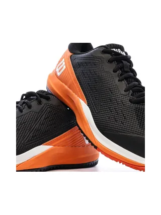 Baskets Noires/Oranges Homme Wilson Rush Pro 7
