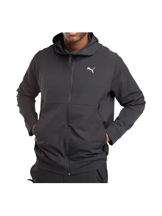 Sweat Zippé Noir Homme Puma Dobby 1