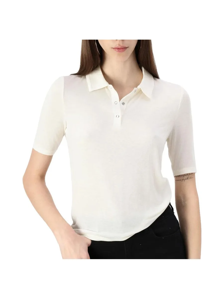 Polo Blanc Femme JDY Sanni 2/4 2