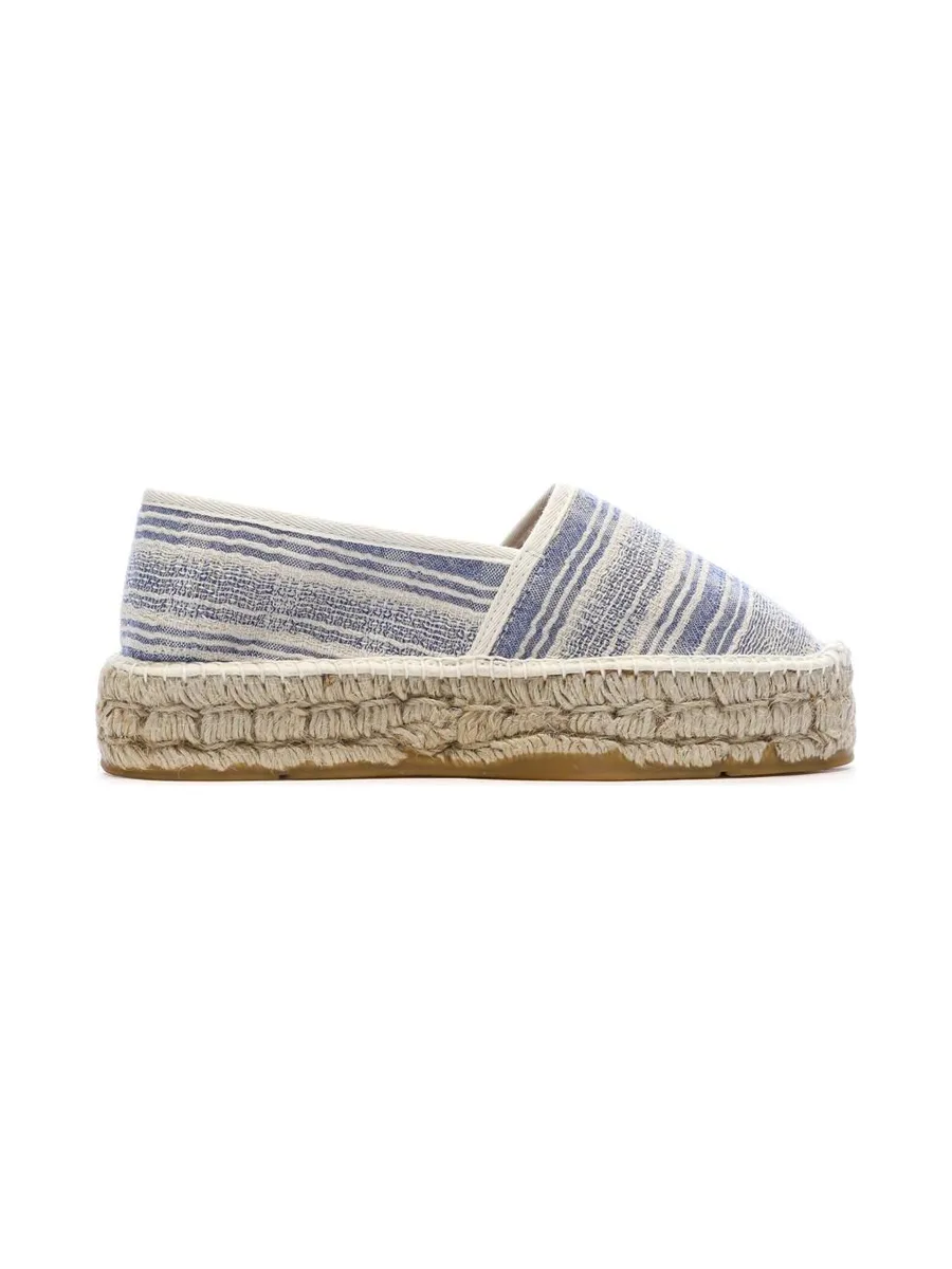 Espadrilles Blanches/Bleu Femme Pare Gabia Aduna 3