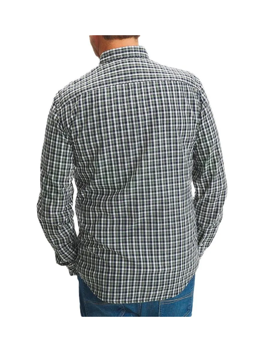 Chemise Blanche/Verte Homme TBS Sylasch 2