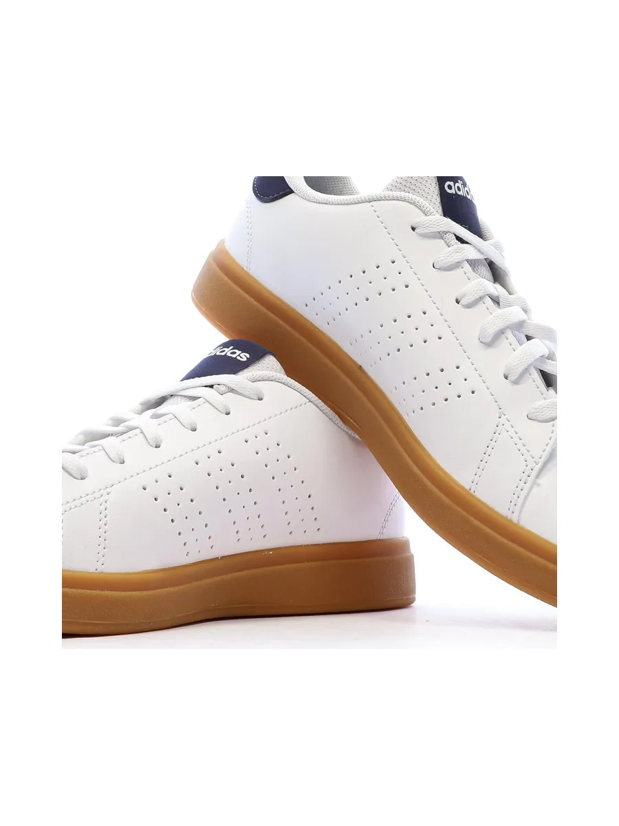 Baskets Blanches Homme Adidas Advantage Bases 8