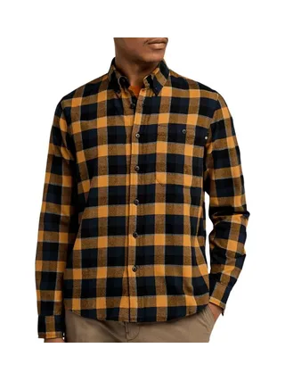 Chemise à Carreaux Marine/Camel Homme Timberland Solucell Buffalo 1