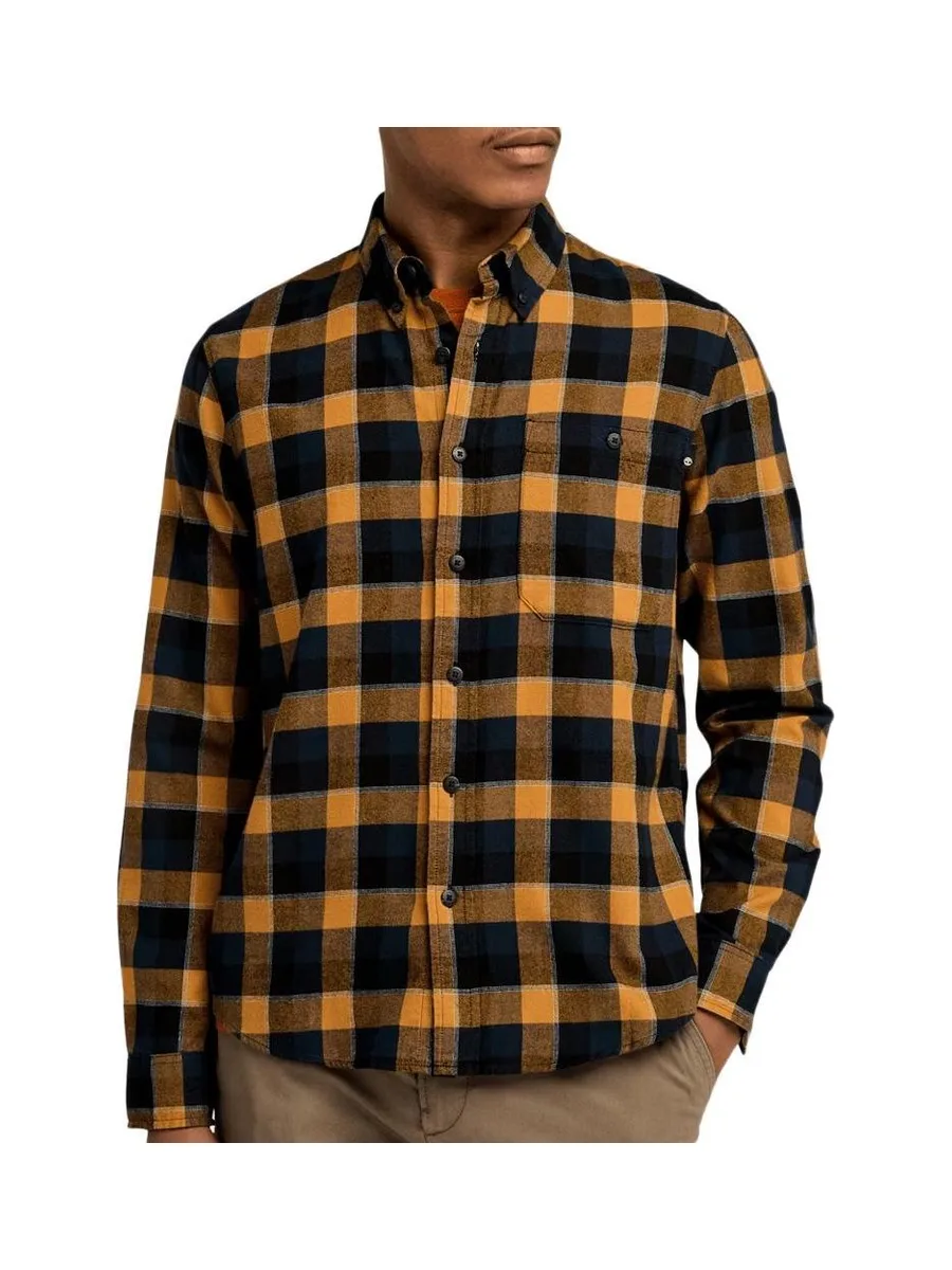 Chemise à Carreaux Marine/Camel Homme Timberland Solucell Buffalo 2