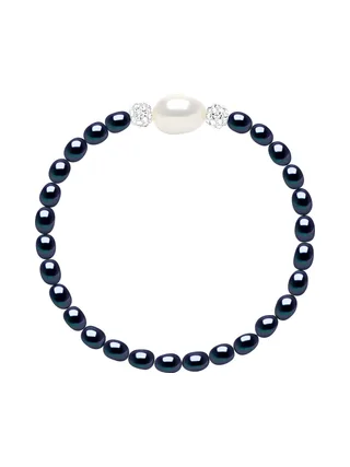 Bracelet Véritables Perles de Culture d'Eau Douce Baroques 4-5 mm — Argent 925 Millièmes — 18 cm 1