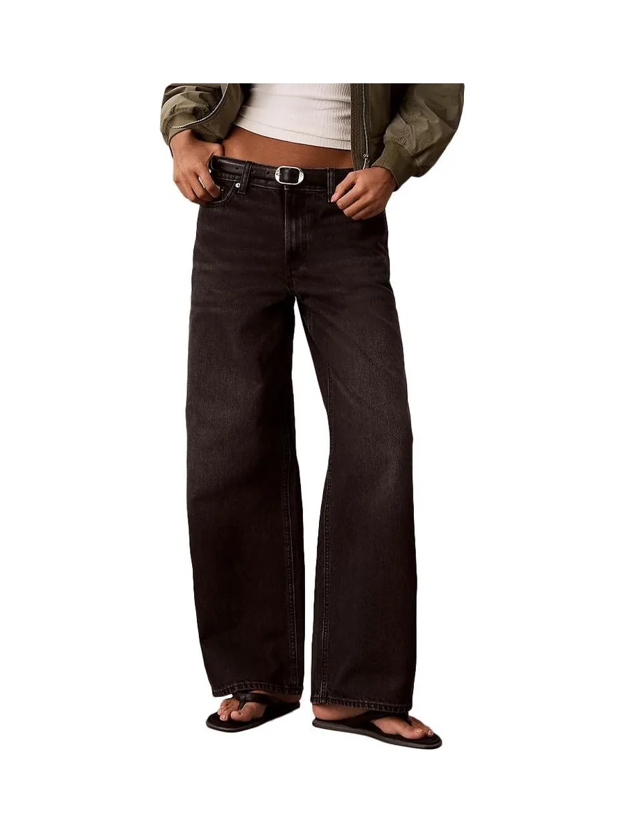 Jean Noir Femme Calvin Klein Jeans Low Rise Baggy 2