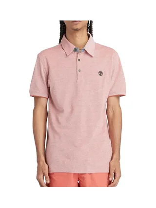 Polo Rose Homme Timberland Oxford 1