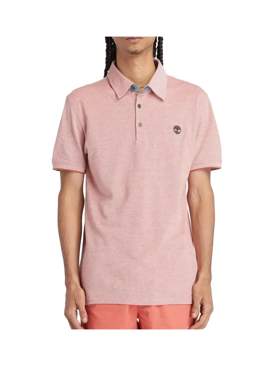 Polo Rose Homme Timberland Oxford 2