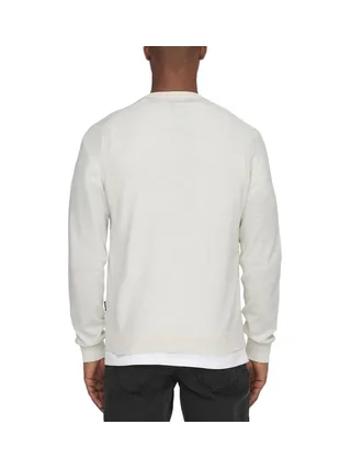 Pull Beige Homme Only & Sons Knit 2