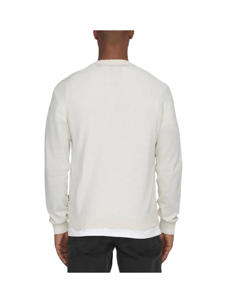 Pull Beige Homme Only & Sons Knit 2