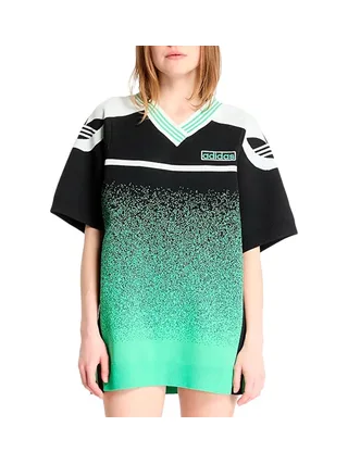 Maillot de Basketball Vert/Noir Femme Adidas 1