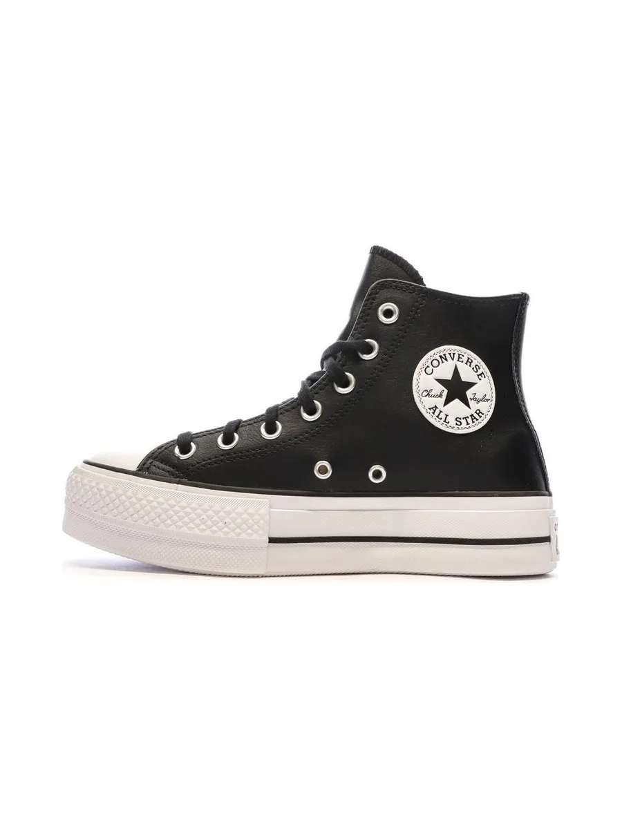 Baskets Noires Converse Femme Chuck Taylor All Star Lift 1