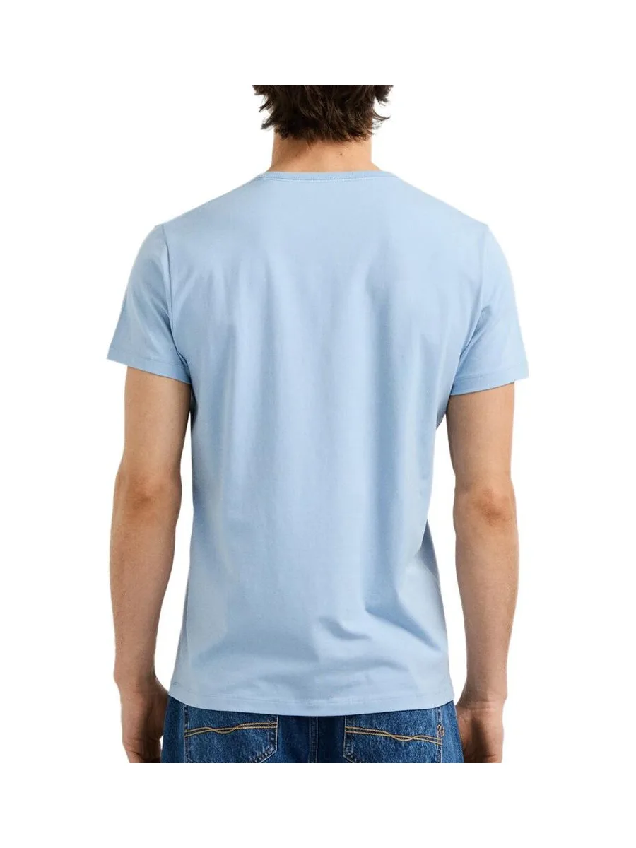 T-Shirt Bleu Clair Royal Homme Pepe jeans Original 3