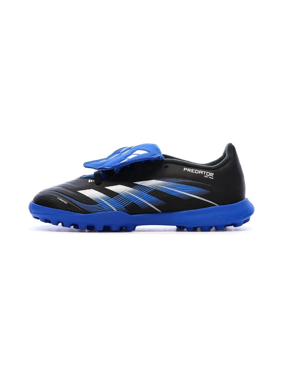 Chaussures de Foot Noir/Bleu Junior Adidas Predator League FT 2