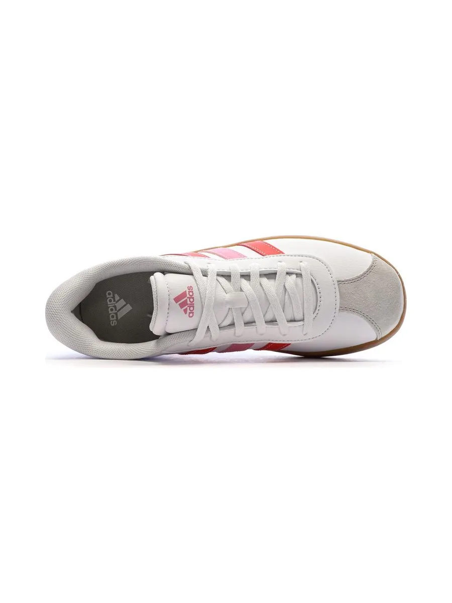 Baskets Blanc/Rose Femme Adidas Vl Court 3.0 K 5