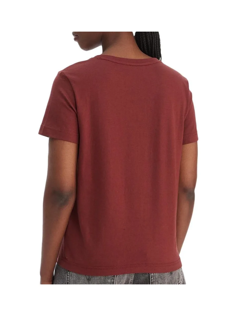 T-Shirt Marron Femme Calvin Klein Jeans Archive LV047B205G 3