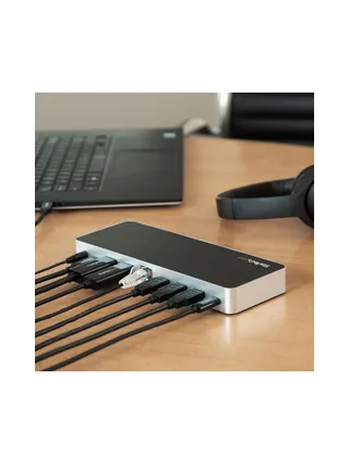 Windows Dual Monitor USB C Dock - 60W PD 7