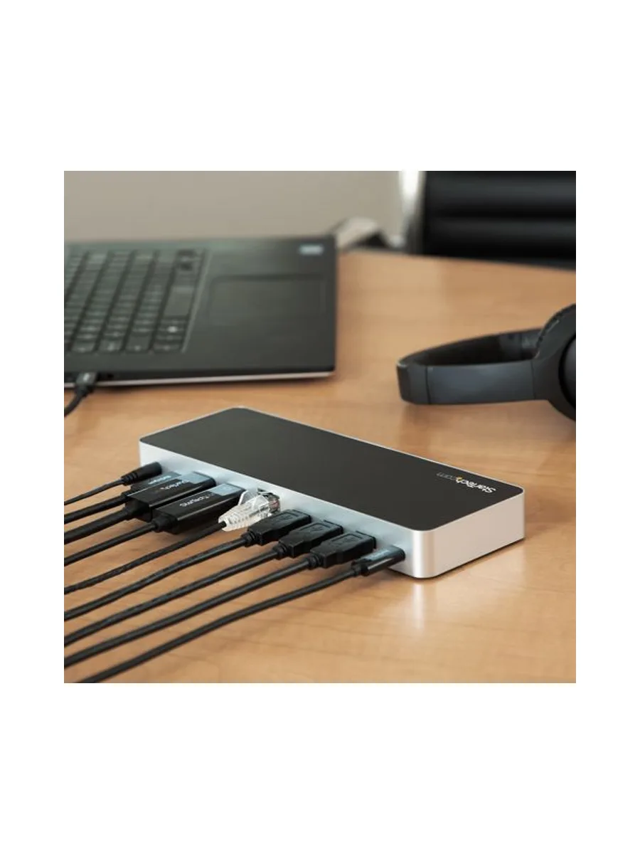 Windows Dual Monitor USB C Dock - 60W PD 7